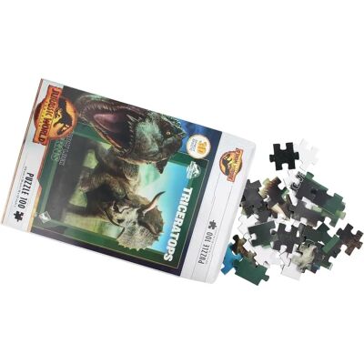 Quebra-cabeça Triceratops SD Toys - Efeito Lenticular 3D - 100 peças Quebra-cabeça Triceratops SD Toys - Efeito Lenticular 3D - 100 peças