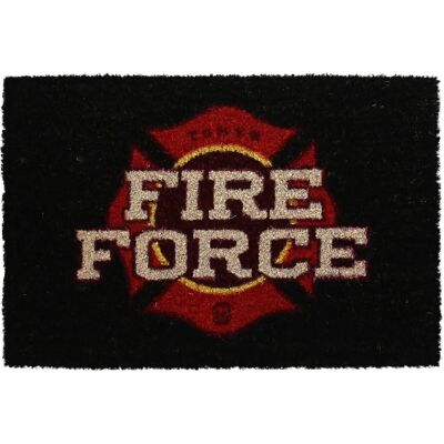 Fire Force dörrmatta - Logo Röd 40x60cm - Hemtillbehör Fire Force dörrmatta - Logo Röd 40x60cm - Hemtillbehör
