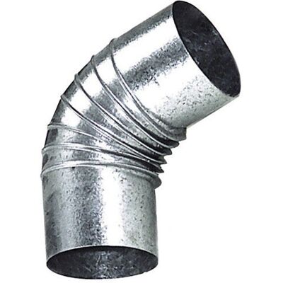 WOLFPACK 22010126 Accessorio per stufa - Gomito zincato 130mm 45° WOLFPACK 22010126 Accessorio per stufa - Gomito zincato 130mm 45°
