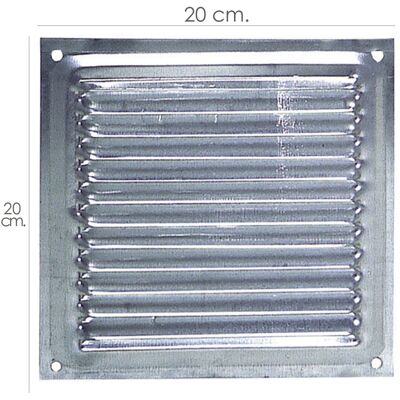 Griglia di ventilazione Forged Tool 02530004 - Alluminio, 20x20cm, Metallizzato Griglia di ventilazione Forged Tool 02530004 - Alluminio, 20x20cm, Metallizzato