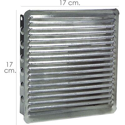 A Forged Tool 02530032 griglia di ventilazione - Alluminio moderno 17x17 cm per piccoli spazi A Forged Tool 02530032 griglia di ventilazione - Alluminio moderno 17x17 cm per piccoli spazi
