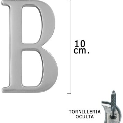 A Forged Tool 05320201 Dekoratives Buchstabe/Zahl - Metall "B" Silber Matt 10cm A Forged Tool 05320201 Dekoratives Buchstabe/Zahl - Metall "B" Silber Matt 10cm