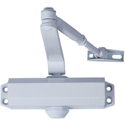 Fermoir de porte WOLFPACK - Modèle 03018010 - Force réglable 2 - Blanc Fermoir de porte WOLFPACK - Modèle 03018010 - Force réglable 2 - Blanc