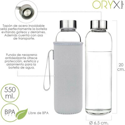 ORYX Bouteille 550ml - Gourde d'eau - Publicité ORYX Bouteille 550ml - Gourde d'eau - Publicité