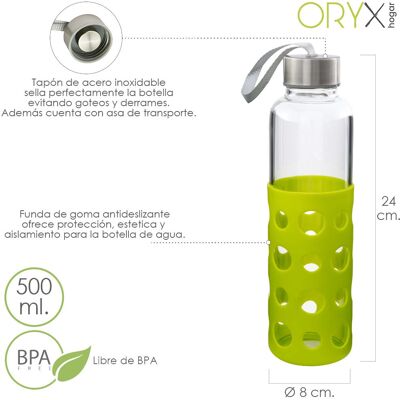 Ein Schmiedewerkzeug 05075055 Trinkflasche - BPA-frei, 500ml, Borosilikatglas Ein Schmiedewerkzeug 05075055 Trinkflasche - BPA-frei, 500ml, Borosilikatglas