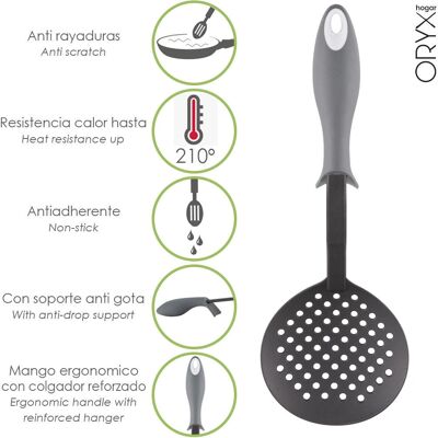 Schiumarola da Cucina in Nylon ORYX - Leggera, Resistente al Calore, Non Graffia Schiumarola da Cucina in Nylon ORYX - Leggera, Resistente al Calore, Non Graffia