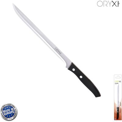ORYX - Couteau de Cuisine - Lame en Acier Inoxydable - 25cm - Noir - Publicité ORYX - Couteau de Cuisine - Lame en Acier Inoxydable - 25cm - Noir - Publicité
