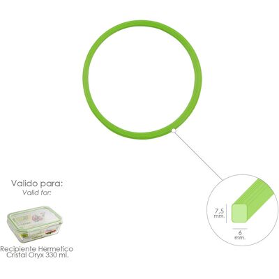 Oryx Siliconen Ring voor Rechthoekige 330ml Container - Voedselopslag Accessoire Oryx Siliconen Ring voor Rechthoekige 330ml Container - Voedselopslag Accessoire