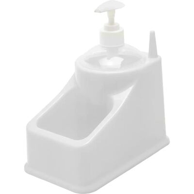 Support Éponge Cuisine ORYX - Plastique Blanc, 11,5x18x20cm - Publicité Support Éponge Cuisine ORYX - Plastique Blanc, 11,5x18x20cm - Publicité