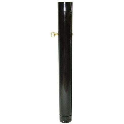Tubo Stufa in Acciaio Vetrificato Nero - 110mm, 1m - Accessorio per Stufa Tubo Stufa in Acciaio Vetrificato Nero - 110mm, 1m - Accessorio per Stufa