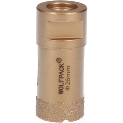 Sierra de corona de diamante Wolfpack Ø 26mm M14 - Corte en seco Sierra de corona de diamante Wolfpack Ø 26mm M14 - Corte en seco