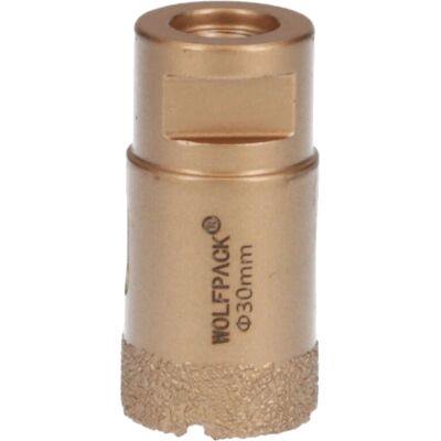 Wolfpack 09112140 sierra de perforación - Diamante Ø30mm M14 Corte Seco Wolfpack 09112140 sierra de perforación - Diamante Ø30mm M14 Corte Seco
