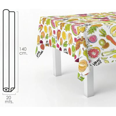 ORYX 05544000 Tischdecke - Rechteck mit Obstmuster, Wasserfest PVC ORYX 05544000 Tischdecke - Rechteck mit Obstmuster, Wasserfest PVC