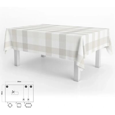 ORYX 05544032 nappe imperméable - Rectangulaire Beige PVC 140x250cm - Publicité ORYX 05544032 nappe imperméable - Rectangulaire Beige PVC 140x250cm - Publicité