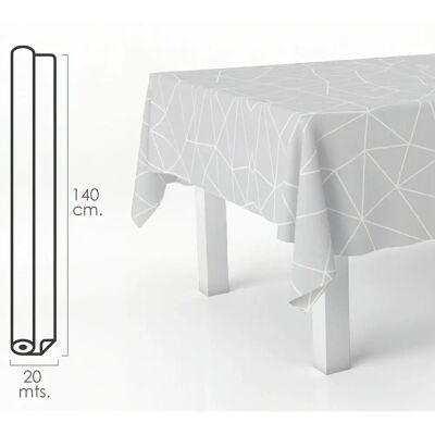 ORYX Modelo 05544095 - Mantel rectangular gris geométrico ORYX Modelo 05544095 - Mantel rectangular gris geométrico
