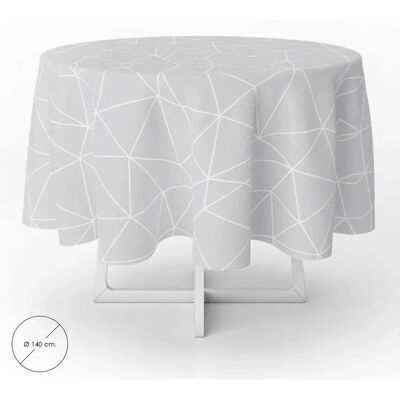 Okrągła wodoodporna serweta geometryczna - 140cm Okrągła wodoodporna serweta geometryczna - 140cm