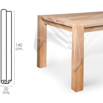 Nappe en PVC Transparente ORYX - 140cm x 20m - Publicité Nappe en PVC Transparente ORYX - 140cm x 20m - Publicité