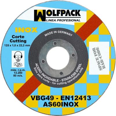 Wolfpack 9011168 Accessoire pour Meuleuse - Disque Abrasif 125mm Wolfpack 9011168 Accessoire pour Meuleuse - Disque Abrasif 125mm