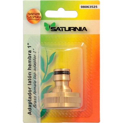 SATURNIA Messing Gartenschlauchadapter - 1 Zoll Weiblich - Garten & Bewässerung SATURNIA Messing Gartenschlauchadapter - 1 Zoll Weiblich - Garten & Bewässerung