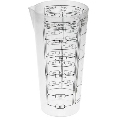 ORYX 05071200 Bicchiere Dosatore - Plastica 500ml, 8,5x6x16cm ORYX 05071200 Bicchiere Dosatore - Plastica 500ml, 8,5x6x16cm