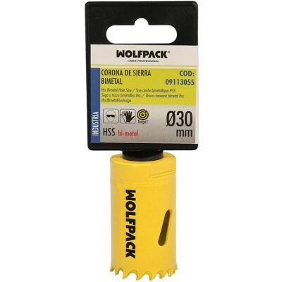 Wolfpack Modèle 09113055 Scie à Trou - Bimétallique Durable Ø 30mm pour Bois & Métal Wolfpack Modèle 09113055 Scie à Trou - Bimétallique Durable Ø 30mm pour Bois & Métal
