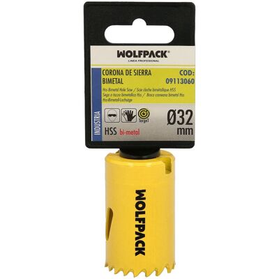 Wolfpack 09113060 gatenzaag - Bimetalen Ø 32 mm - Versterkte basis Wolfpack 09113060 gatenzaag - Bimetalen Ø 32 mm - Versterkte basis