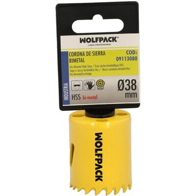 Wolfpack Model 09113080 Hole Saw - Durability Bimetal Ø 38mm Wolfpack Model 09113080 Hole Saw - Durability Bimetal Ø 38mm