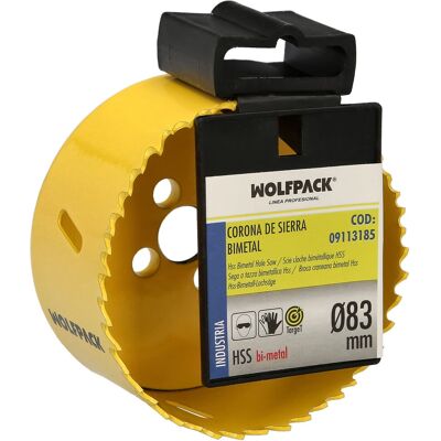 Wolfpack 09113185 Gatzaag - Bimetal Ø 83 mm, Thermisch gehard, Versterkte basis Wolfpack 09113185 Gatzaag - Bimetal Ø 83 mm, Thermisch gehard, Versterkte basis