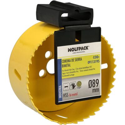 Scie à Trou Wolfpack 89mm - Durable, Renforcée, Pour Bois & Métal Scie à Trou Wolfpack 89mm - Durable, Renforcée, Pour Bois & Métal