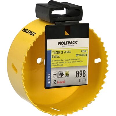 Wolfpack 09113210 Löcherschneidwerkzeug - 98mm Bimetall, verstärkt, gehärtete Zähne Wolfpack 09113210 Löcherschneidwerkzeug - 98mm Bimetall, verstärkt, gehärtete Zähne