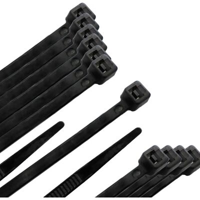 Wolfpack Nylon Kabelbinders - 160mm Zwart - 100 stuks Wolfpack Nylon Kabelbinders - 160mm Zwart - 100 stuks