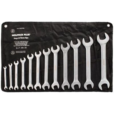 Juego de llaves fijas Wolfpack Plus 12 piezas - Herramienta industrial Juego de llaves fijas Wolfpack Plus 12 piezas - Herramienta industrial