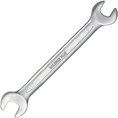 WOLFPACK Clé à Molette Double en Chrome Vanadium - 16x17 - Industrie & Bricolage WOLFPACK Clé à Molette Double en Chrome Vanadium - 16x17 - Industrie & Bricolage