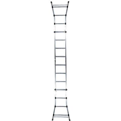 Escalera Telescópica de Aluminio Wolfpack - 3+3 Peldaños, Compacta y Ligera Escalera Telescópica de Aluminio Wolfpack - 3+3 Peldaños, Compacta y Ligera