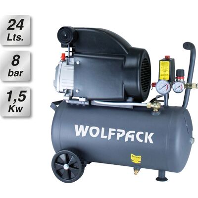 Wolfpack Ligne Professionnelle - Compresseur d'Air 24L / 8B / 1,5kW - Publicité Wolfpack Ligne Professionnelle - Compresseur d'Air 24L / 8B / 1,5kW - Publicité