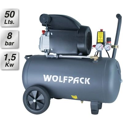 Compresor de aire Wolfpack 50L 2,0 HP lubricado por aceite Compresor de aire Wolfpack 50L 2,0 HP lubricado por aceite