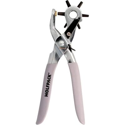 WOLFPACK Hole Puncher - Durable Chrome Steel Leather Belt Shoe Tool WOLFPACK Hole Puncher - Durable Chrome Steel Leather Belt Shoe Tool