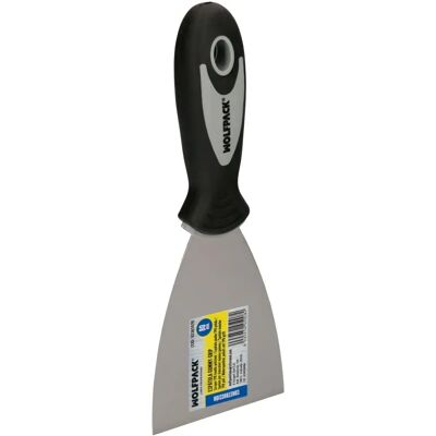 Wolfpack Linea Profesional - Spatule Gomme Manico 80 mm - Spatula pour Plâtre et Peinture Wolfpack Linea Profesional - Spatule Gomme Manico 80 mm - Spatula pour Plâtre et Peinture