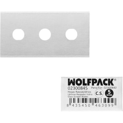 Wolfpack - Rectangular Rascavidrio - 5 pièces - Domestique - Lame Rasp Vidre - Publicité Wolfpack - Rectangular Rascavidrio - 5 pièces - Domestique - Lame Rasp Vidre - Publicité