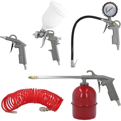 Kit de accesorios de 5 piezas para compresor de aire Wolfpack - Conexiones rápidas Kit de accesorios de 5 piezas para compresor de aire Wolfpack - Conexiones rápidas