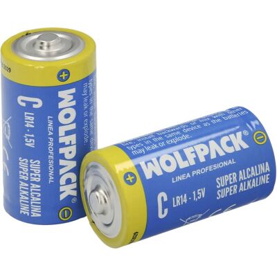 Wolfpack Alkaline C Batterij LR14 Wolfpack Alkaline C Batterij LR14