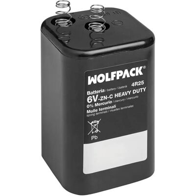 Wolfpack 6V Signalvarselladdare Batteri - Batteri för bygglampor Wolfpack 6V Signalvarselladdare Batteri - Batteri för bygglampor