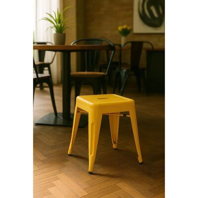 Regalos Miguel Torix Amarelo - 40x45x40cm Banqueta de Aço Reforçado Regalos Miguel Torix Amarelo - 40x45x40cm Banqueta de Aço Reforçado