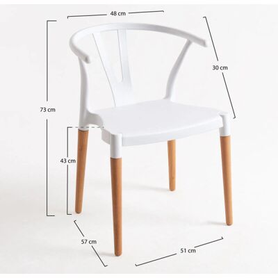 Cadeira Tahi Branca - Estilo Nórdico para Interior Cadeira Tahi Branca - Estilo Nórdico para Interior