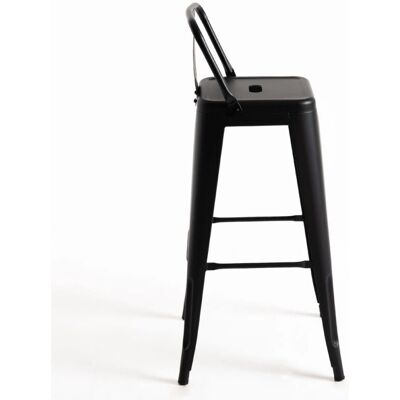 Miguel Banquetas de Aço Preto Pack de 2 - Altura de Bar Miguel Banquetas de Aço Preto Pack de 2 - Altura de Bar