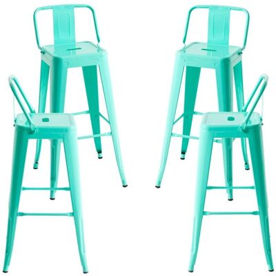 Regalos Miguel Conjunto de 4 Banquetas Torix - Aço Reforçado - 4 pçs Regalos Miguel Conjunto de 4 Banquetas Torix - Aço Reforçado - 4 pçs