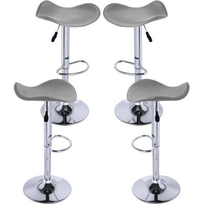 Regalos Miguel - Pack de 4 banquetas cinza escuro - Conjunto de banquetas Regalos Miguel - Pack de 4 banquetas cinza escuro - Conjunto de banquetas