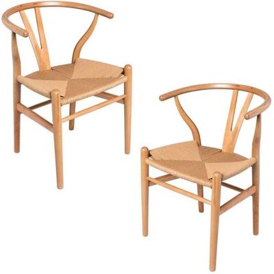 Regalos Miguel - Modelo Wis Madera - Pack de 2 Cadeiras - Sala de Jantar Regalos Miguel - Modelo Wis Madera - Pack de 2 Cadeiras - Sala de Jantar