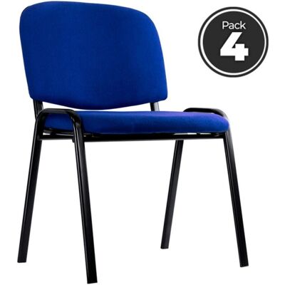 Regalos Miguel - Modelo Ofis - Azul - Cadeira de escritório - Pack de 4 Regalos Miguel - Modelo Ofis - Azul - Cadeira de escritório - Pack de 4