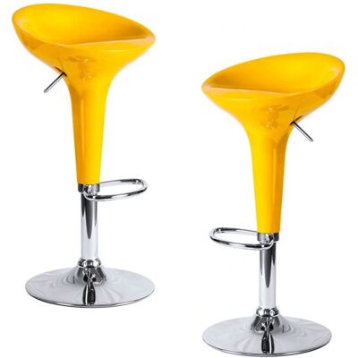 Regalos Miguel Madison Conjunto de Banquetas Altas Amarelas - Banqueta Regalos Miguel Madison Conjunto de Banquetas Altas Amarelas - Banqueta